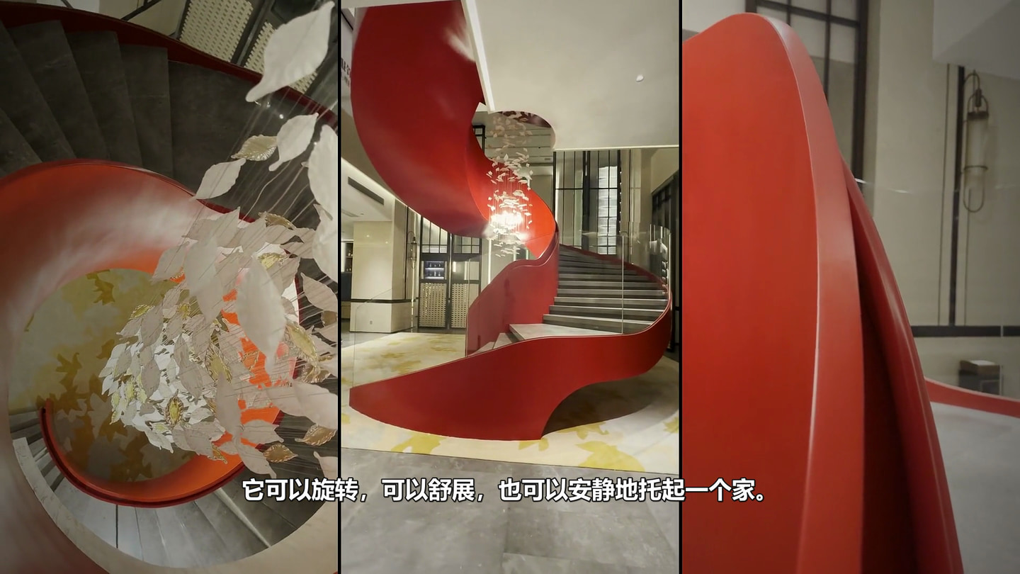 艺术钢楼梯的曲线怎样落地？钢板加工与工厂试装